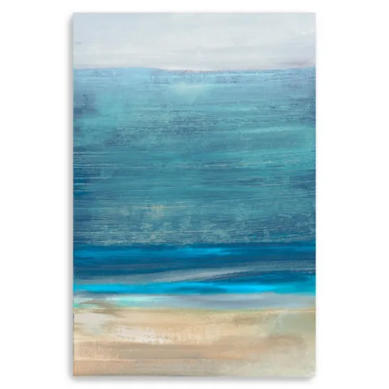 Shoreline Brushstrokes Canvas Art Print, 32X48 In.-Kirkland's Home Outlet