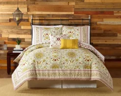 Shyla Yellow Vinework King 5-Pc. Comforter Set-Kirkland's Home Store