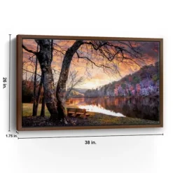 Silence Of Sunset Framed Canvas Art Print-Kirkland's Home Sale