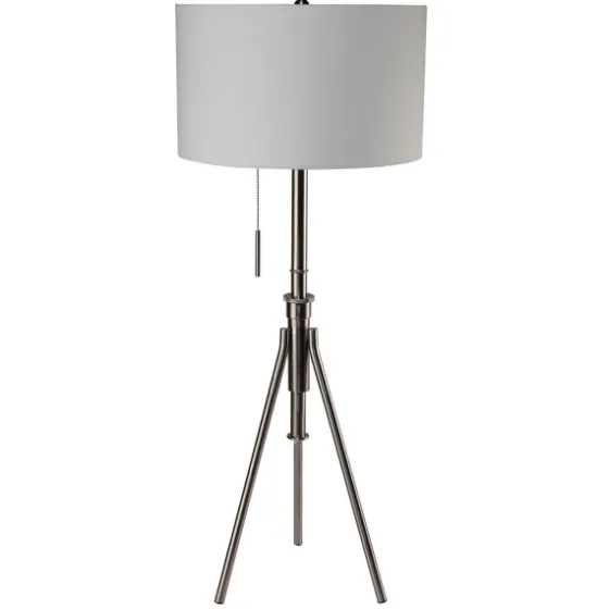 Silver Adjustable Tripod Base Floor Lamp-Kirkland's Home Outlet