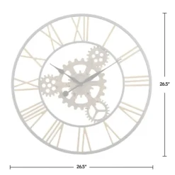 Silver And Gold Benton Gears Wall Clock-Kirkland's Home Best Sale