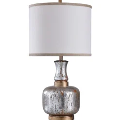 Silver And Gold Distressed Glass Table Lamp-Kirkland's Home Best