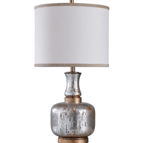 Silver And Gold Distressed Glass Table Lamp-Kirkland's Home Best