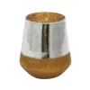 Silver And Gold Pillar Candle Holder, 7 In.-Kirkland's Home Clearance