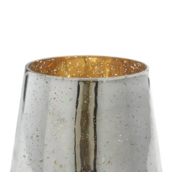 Silver And Gold Pillar Candle Holder, 7 In.-Kirkland's Home Clearance