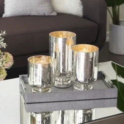 Silver And Golden Goblet 3-Pc. Candle Holder Set-Kirkland's Home Discount