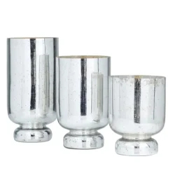 Silver And Golden Goblet 3-Pc. Candle Holder Set-Kirkland's Home Discount