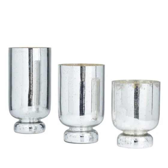 Silver And Golden Goblet 3-Pc. Candle Holder Set-Kirkland's Home Discount
