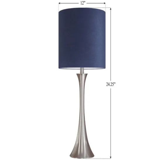 Silver And Tapered Table Lamps, Set Of 2-Kirkland's Home Cheap