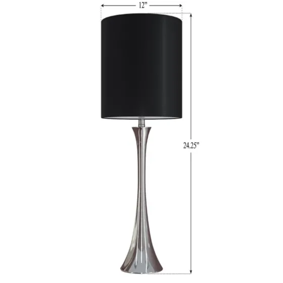 Silver And Tapered Table Lamps, Set Of 2-Kirkland's Home Cheap