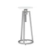 Silver And White Marble Adjustable Drink Table-Kirkland's Home Cheap