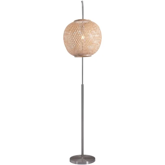 Silver Arch Woven Shade Floor Lamp-Kirkland's Home Outlet