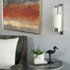 Silver Assymetrical Modern Sconce-Kirkland's Home Best