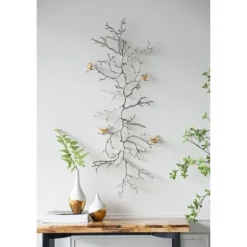 Silver Branches And Birds Metal Wall Plaque-Kirkland's Home Outlet