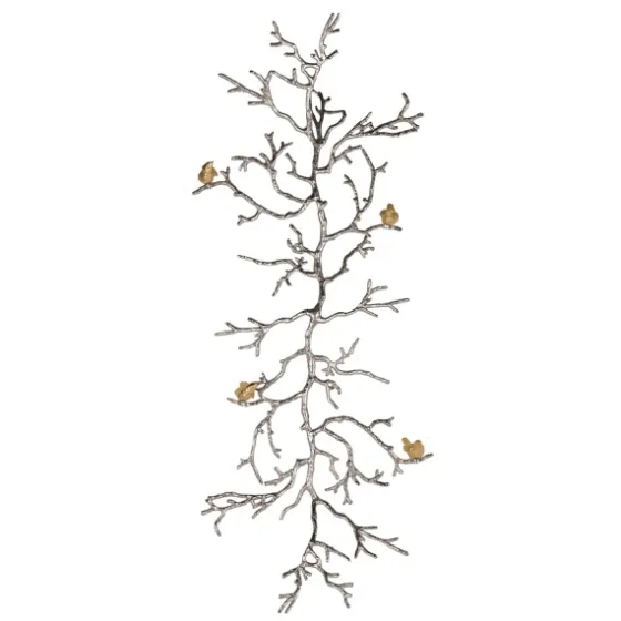 Silver Branches And Birds Metal Wall Plaque-Kirkland's Home Outlet