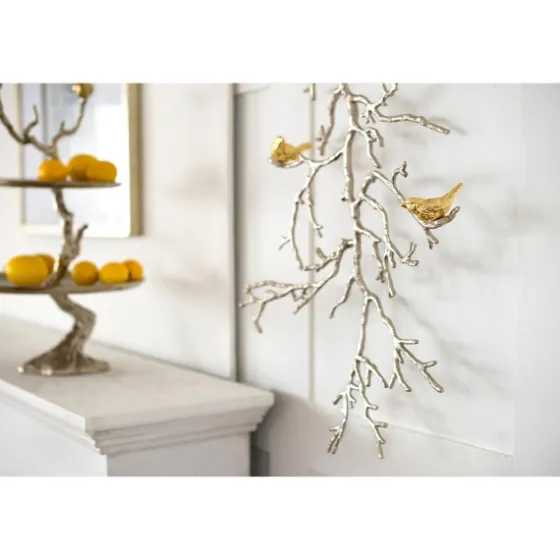 Silver Branches And Birds Metal Wall Plaque-Kirkland's Home Outlet