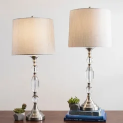 Silver Crystal Table Lamp, Set Of 2-Kirkland's Home Best