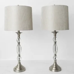 Silver Crystal Table Lamp, Set Of 2-Kirkland's Home Best