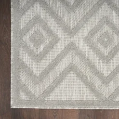 Silver Diamond Outdoor Area Rug, 6X9-Kirkland's Home Best Sale