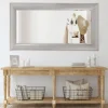 Silver Driftwood Beveled Leaner Mirror-Kirkland's Home Fashion