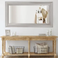 Silver Driftwood Beveled Leaner Mirror-Kirkland's Home Fashion