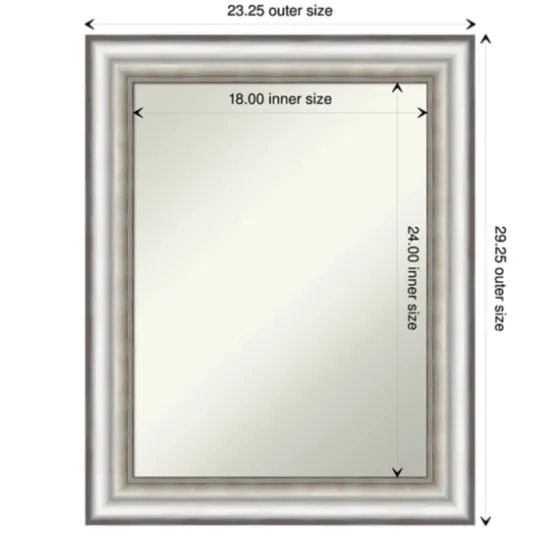 Silver Embossed Frame Wall Mirror-Kirkland's Home New