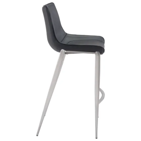 Silver Faux Leather Bar Stools, Set Of 2-Kirkland's Home Discount