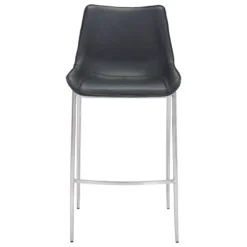 Silver Faux Leather Bar Stools, Set Of 2-Kirkland's Home Discount
