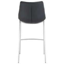 Silver Faux Leather Bar Stools, Set Of 2-Kirkland's Home Discount