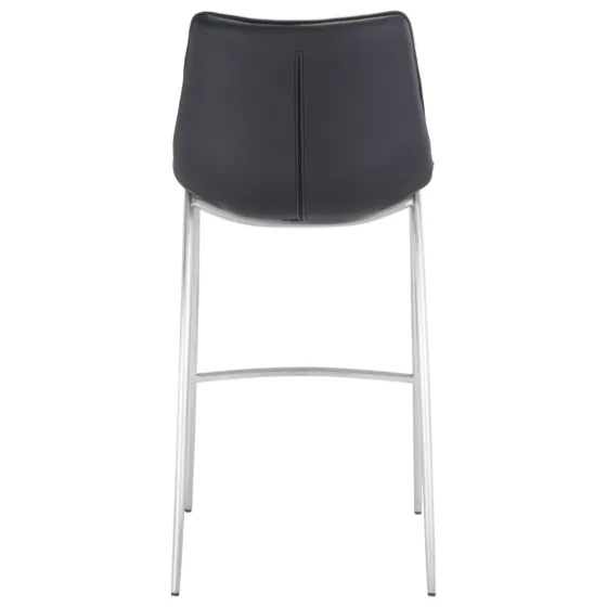 Silver Faux Leather Bar Stools, Set Of 2-Kirkland's Home Discount