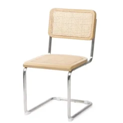 Silver Framed Woven Cane Dining Chairs, Set Of 2-Kirkland's Home Cheap