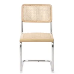 Silver Framed Woven Cane Dining Chairs, Set Of 2-Kirkland's Home Cheap