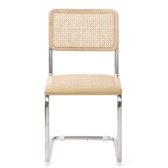Silver Framed Woven Cane Dining Chairs, Set Of 2-Kirkland's Home Cheap