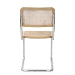 Silver Framed Woven Cane Dining Chairs, Set Of 2-Kirkland's Home Cheap