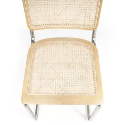 Silver Framed Woven Cane Dining Chairs, Set Of 2-Kirkland's Home Cheap