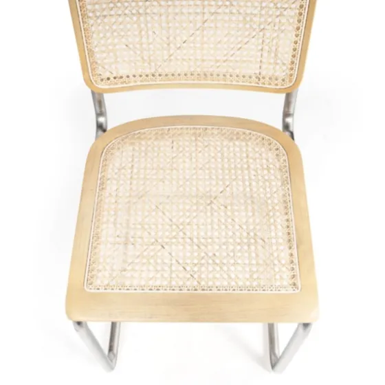 Silver Framed Woven Cane Dining Chairs, Set Of 2-Kirkland's Home Cheap