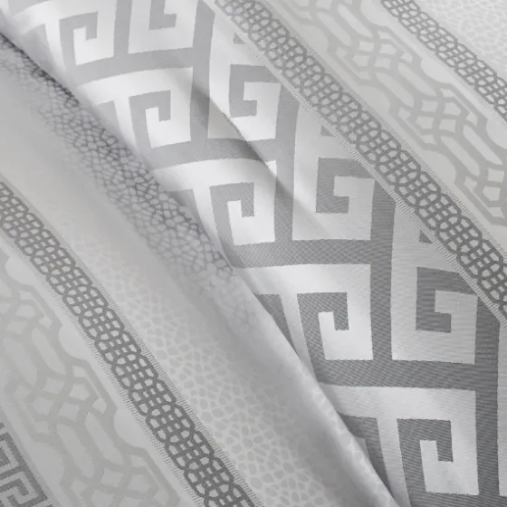Silver Geometric Stripes 7-Pc. King Comforter Set-Kirkland's Home Shop