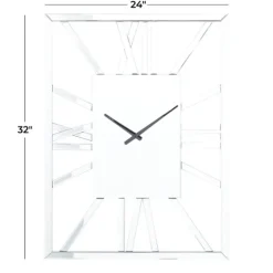 Silver Glass Frame Wall Clock-Kirkland's Home Fashion
