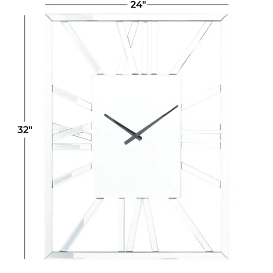 Silver Glass Frame Wall Clock-Kirkland's Home Fashion
