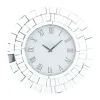 Silver Glass Mirror Abstract Wall Clock-Kirkland's Home Hot