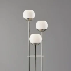 Silver Globe 3-Light Shelf Floor Lamp-Kirkland's Home New