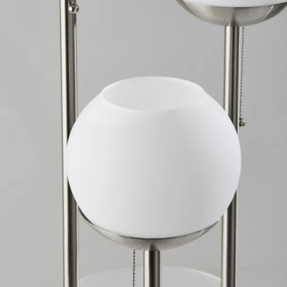 Silver Globe 3-Light Shelf Floor Lamp-Kirkland's Home New