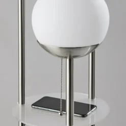 Silver Globe 3-Light Shelf Floor Lamp-Kirkland's Home New
