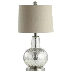 Silver Hammered Mercury Glass Table Lamp-Kirkland's Home Clearance
