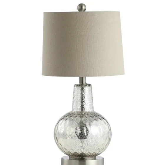 Silver Hammered Mercury Glass Table Lamp-Kirkland's Home Clearance