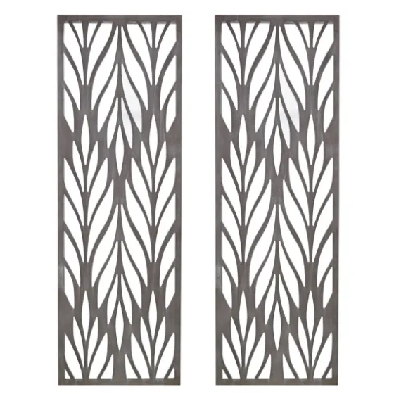 Silver Madison Park Florian Wall Plaques, Set Of 2-Kirkland's Home Flash Sale