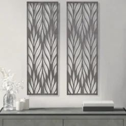 Silver Madison Park Florian Wall Plaques, Set Of 2-Kirkland's Home Flash Sale