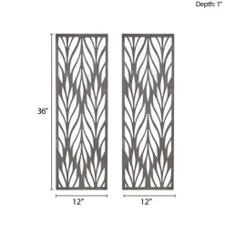 Silver Madison Park Florian Wall Plaques, Set Of 2-Kirkland's Home Flash Sale