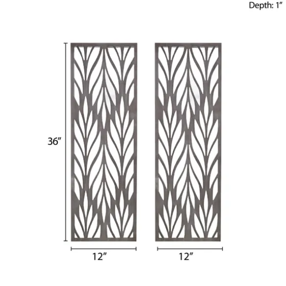Silver Madison Park Florian Wall Plaques, Set Of 2-Kirkland's Home Flash Sale