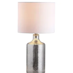 Silver Mercury Glass Cylinder Table Lamp-Kirkland's Home Store
